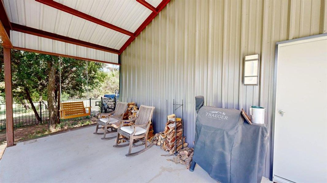 Extra Covered Patio on Shop