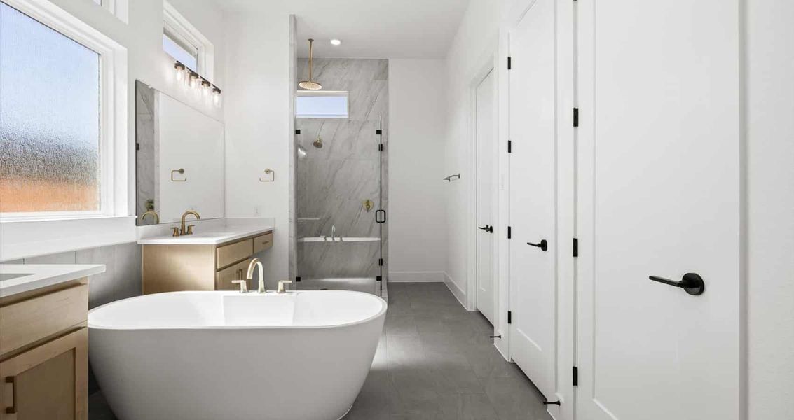 Furnished interior view inside a new home in Sweetwater, Austin (Image 6).