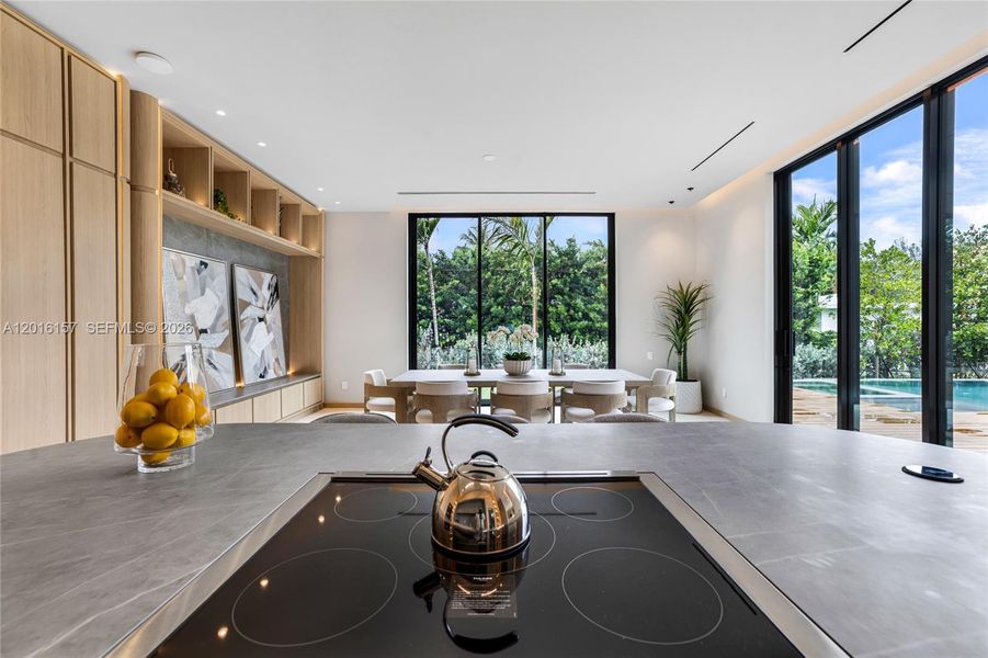 Furnished interior view inside a new home in , Miami Beach (Image 50).