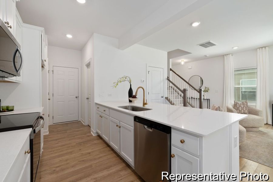 Furnished interior view inside a new home in Reeves Crossing, St. George (Image 3). Furnished interior view inside a new home in Reeves Crossing, St. George (Image 3).