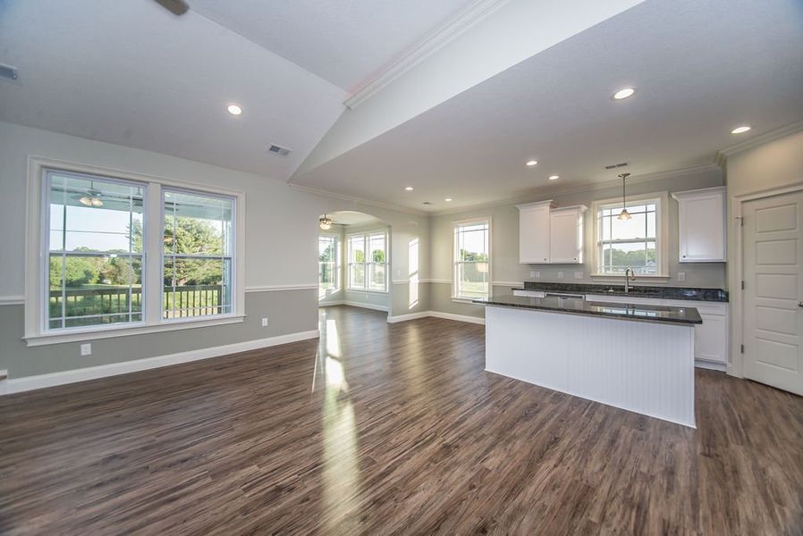 Representative unfurnished interior of a home built from the Mediterranean by Enchanted Homes in Lonesome Dove, San Antonio (Image 36).