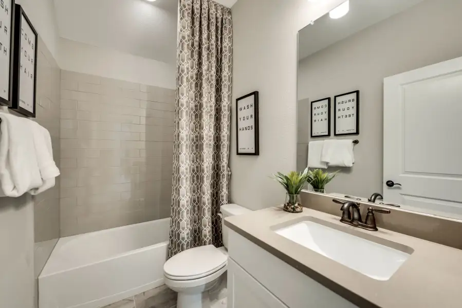 Representative furnished interior of a home built from the Chilton by Pulte Homes in Spring Branch Preserve, Montgomery (Image 28).
