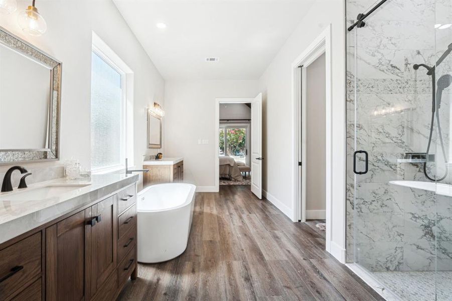 Furnished interior view inside a new home in , Highland Village (Image 13).