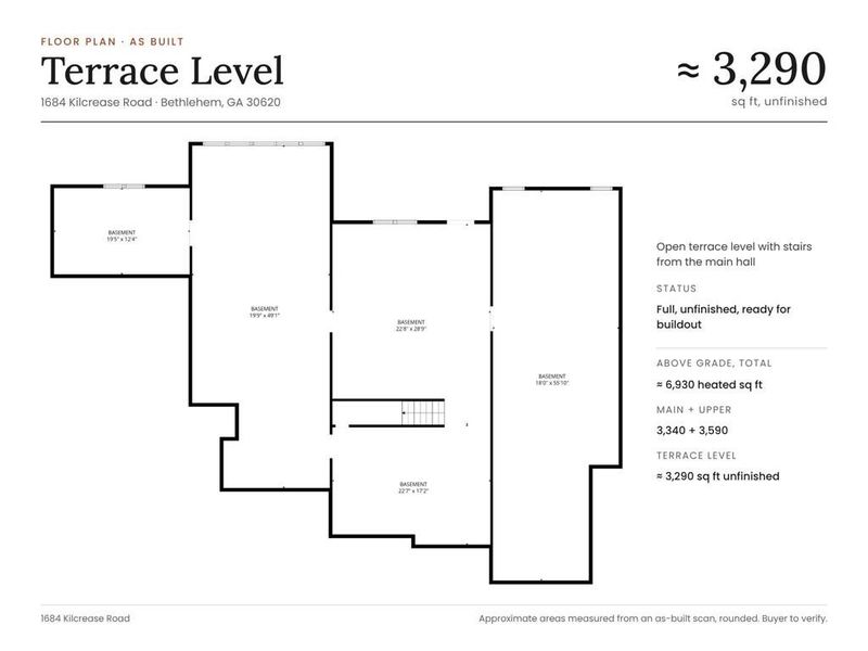 2D floor plan layout of this home in , Bethlehem, GA (Image 5).
