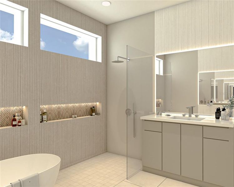 Furnished interior view inside a new home in , Sarasota (Image 7).