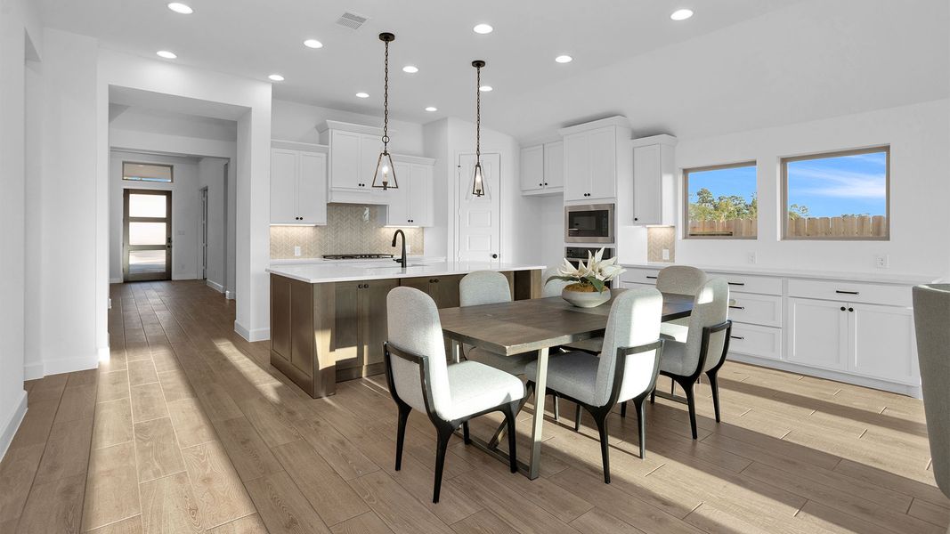 Furnished interior view inside a new home in Artavia, Conroe (Image 4).
