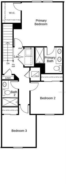 2D floor plan layout of this home in Reserve at Forest Lake Townhomes, Lake Wales, FL (Image 3). 2D floor plan layout of this home in Reserve at Forest Lake Townhomes, Lake Wales, FL (Image 3).