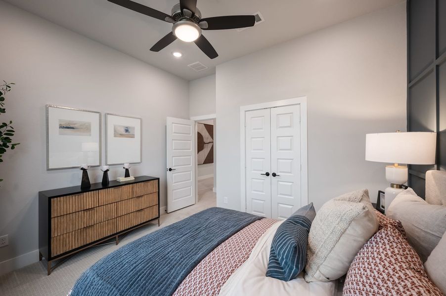 Representative furnished interior of a home built from the Falcon by Tri Pointe Homes in Pecan Ridge, Fulshear (Image 41).
