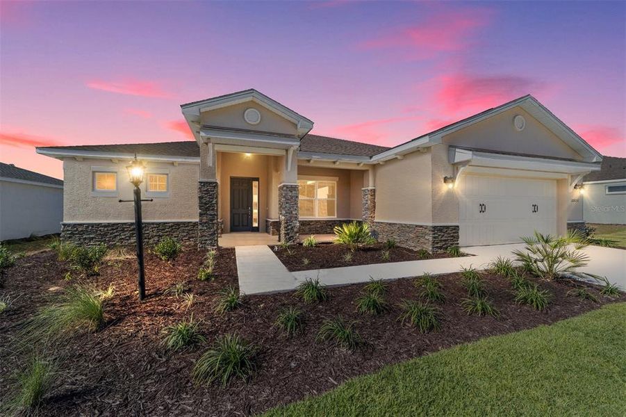 Front exterior of a new home in , Ocala, FL, highlighting curb appeal (Image 20). Front exterior of a new home in , Ocala, FL, highlighting curb appeal (Image 20).