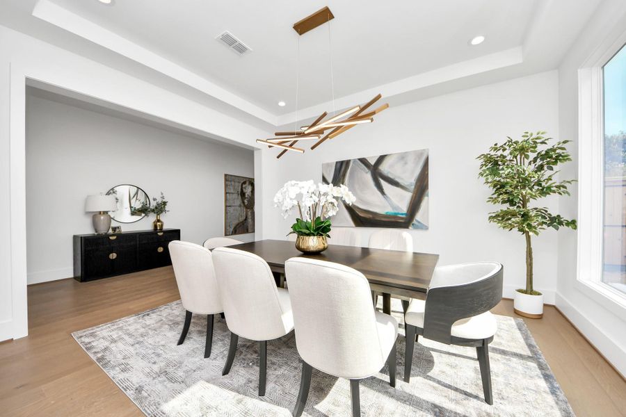 Furnished interior view inside a new home in , Houston (Image 32).