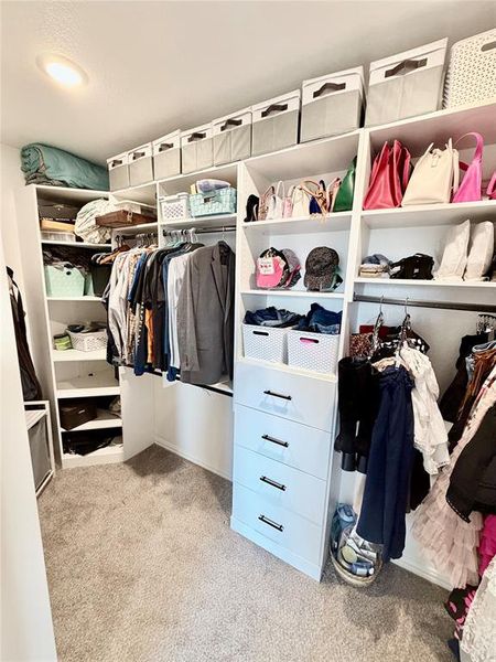 Custom built-ins in Primary Closet