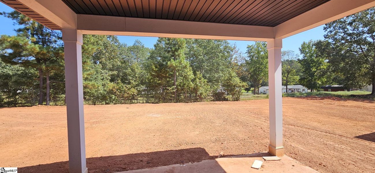 Exterior details and patio area of a home in Sedona, Greenville (Image 2).