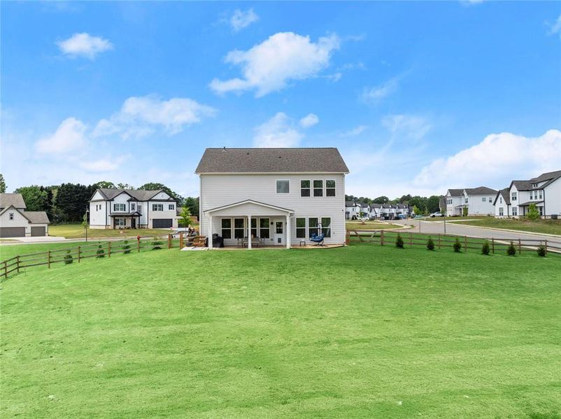 Exterior details and patio area of a home in , Dacula (Image 27).