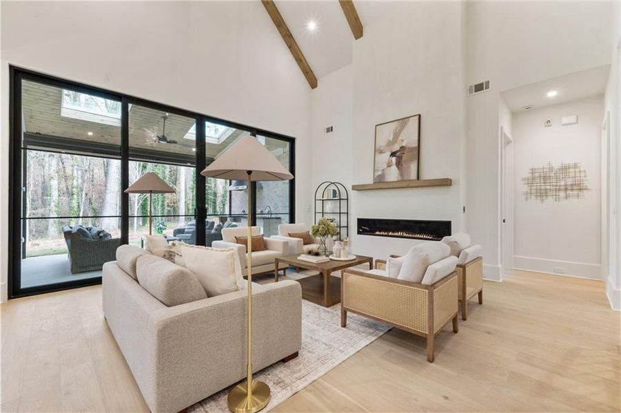 Furnished interior view inside a new home in , Alpharetta (Image 52).
