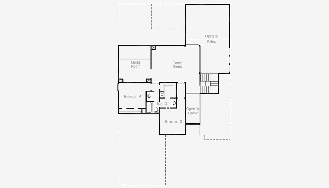 2D floor plan layout for the Falls by Coventry Homes in Pecan Square 100', Northlake, TX (Image 22). 2D floor plan layout for the Falls by Coventry Homes in Pecan Square 100', Northlake, TX (Image 22).