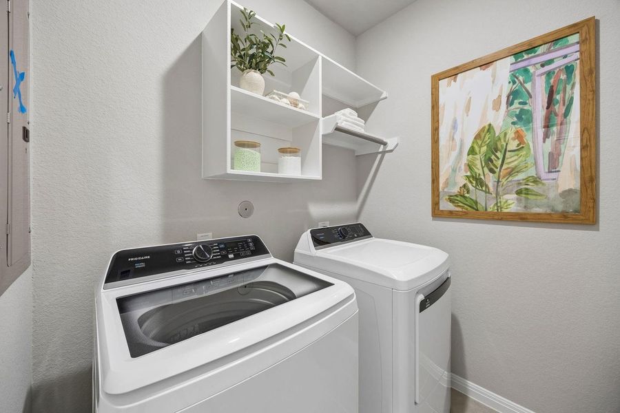 Utility Room in the Oak home plan by Trophy Signature Homes – REPRESENTATIVE PHOTO