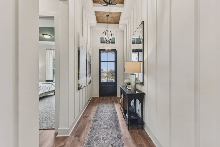 Representative furnished interior of a home built from the Sicily by Chesmar Homes in Lakes of Cane Island, Katy (Image 4).