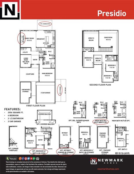 2D floor plan layout of this home in , Katy, TX (Image 2).
