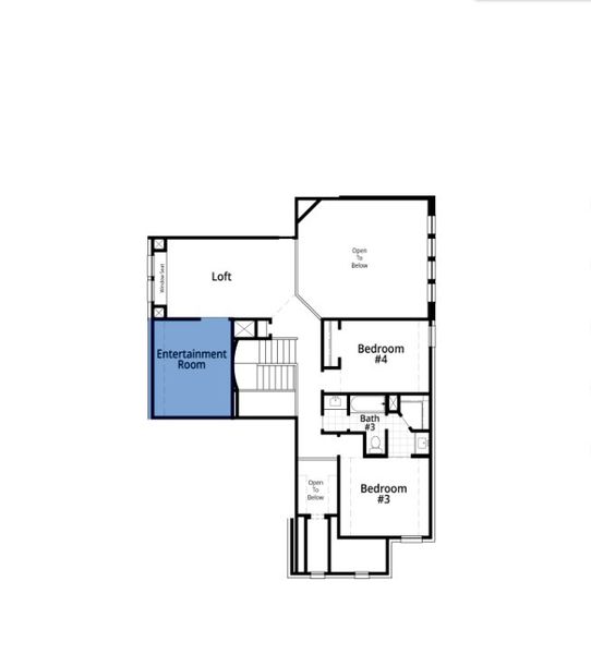 2D floor plan layout of this home in Tavolo Park, Fort Worth, TX (Image 4).