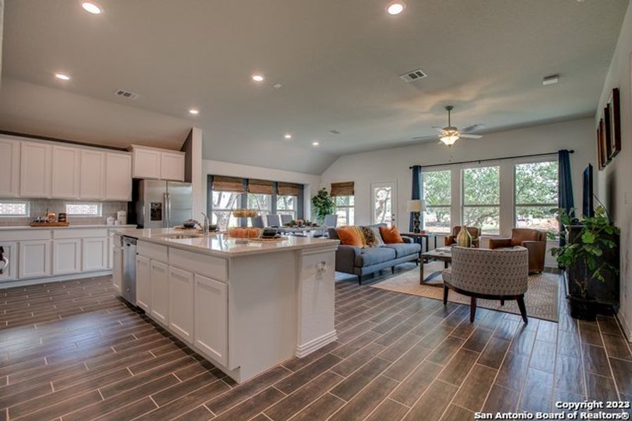 Furnished interior view inside a new home in Navarro Ranch: Brookstone II and Woodbridge Collection, Seguin (Image 17).