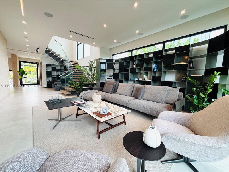 Furnished interior view inside a new home in , Miami Beach (Image 12).