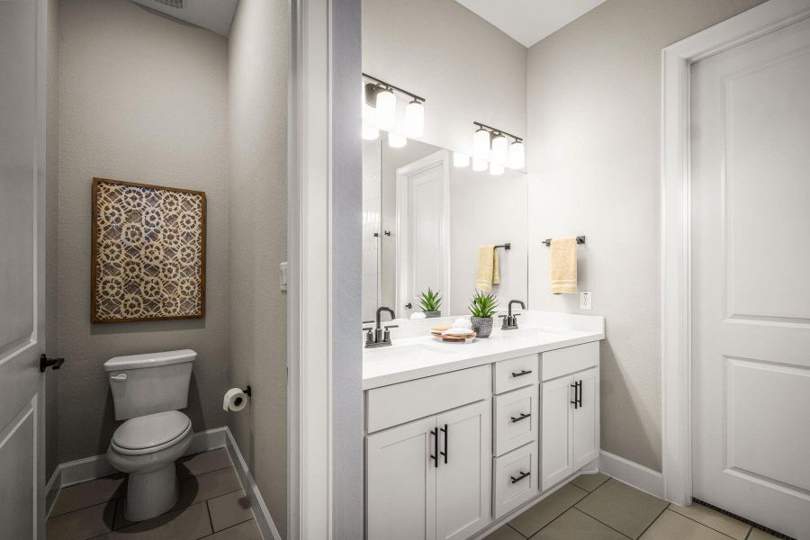 Furnished interior view inside a new home in Heritage, Dripping Springs (Image 9). Furnished interior view inside a new home in Heritage, Dripping Springs (Image 9).