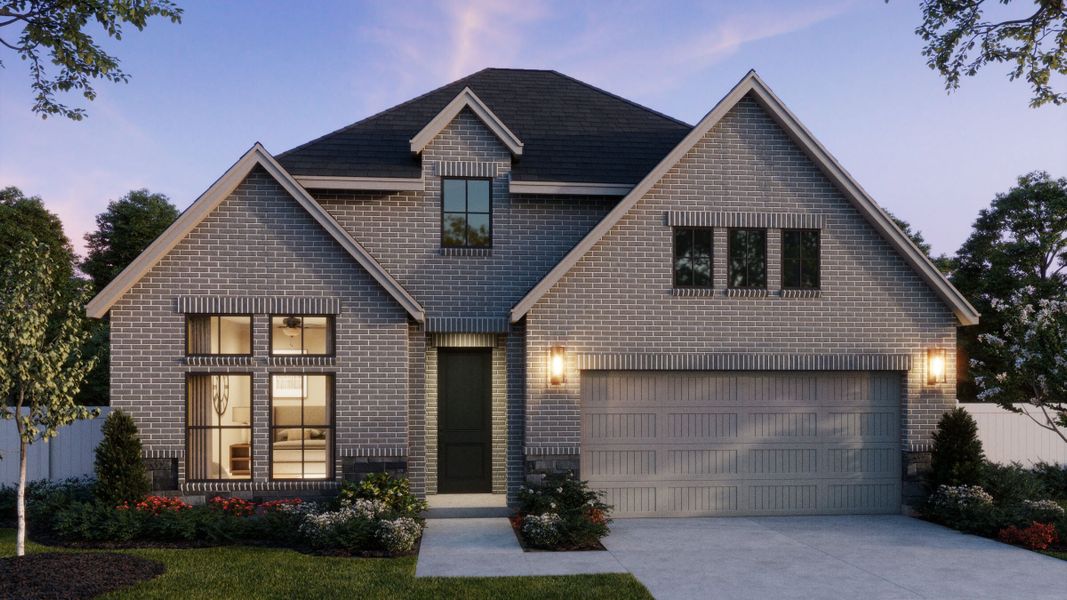 Representative exterior photo of a completed home built from the Chapelle II by Normandy Homes in Painted Tree - Woodland West, McKinney, TX (Image 4).