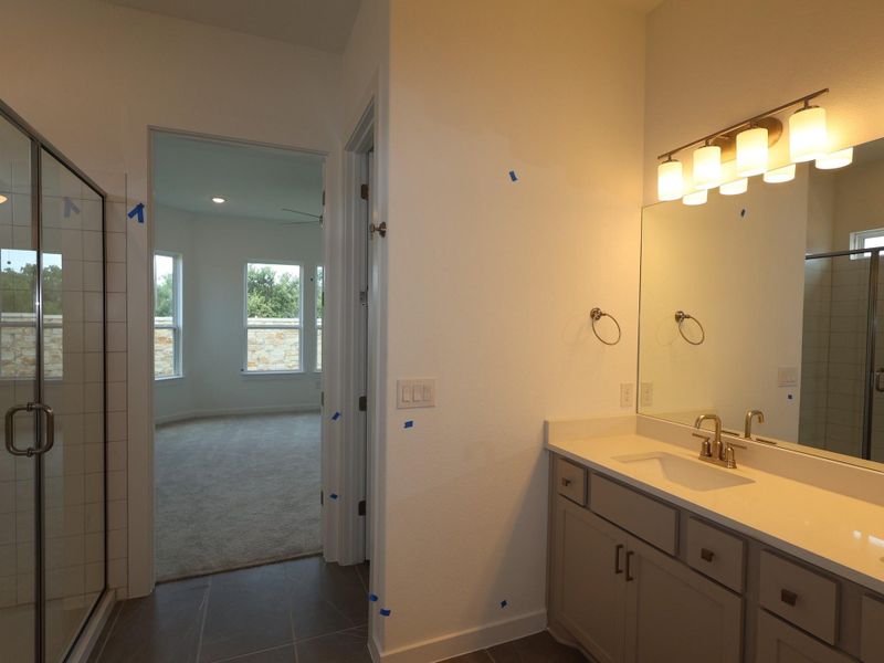 Furnished interior view inside a new home in Cedar Brook, Leander (Image 7). Furnished interior view inside a new home in Cedar Brook, Leander (Image 7).