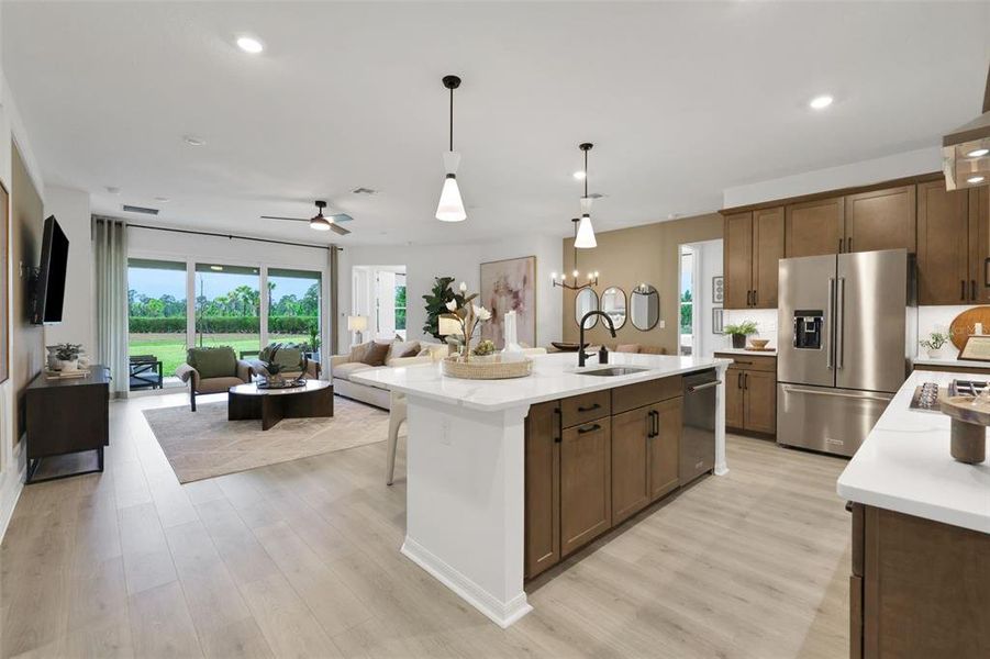 Furnished interior view inside a new home in Creekside Run at Babcock Ranch, Punta Gorda (Image 33). Furnished interior view inside a new home in Creekside Run at Babcock Ranch, Punta Gorda (Image 33).