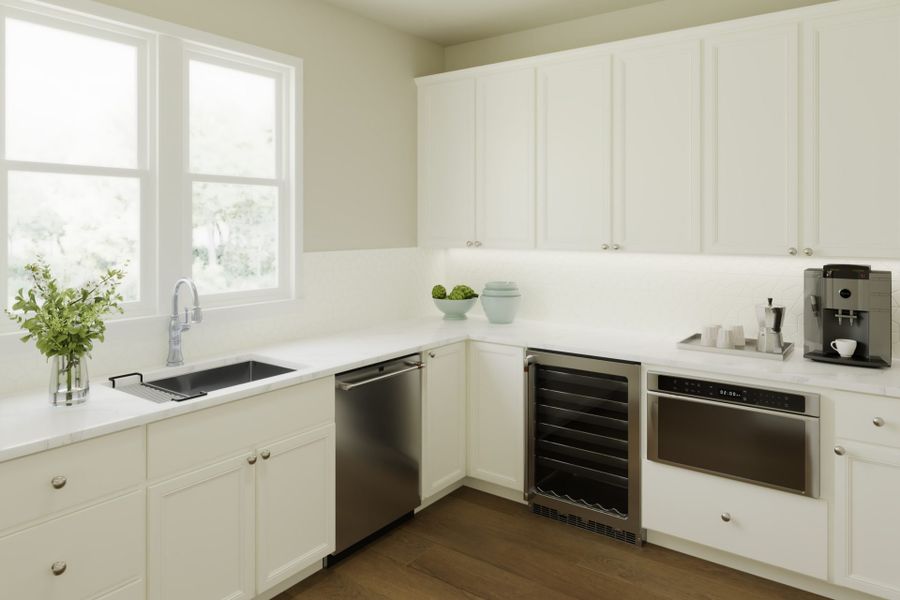Representative furnished interior of a home built from the Carrington by Fischer Homes in Twin Lakes, Hoschton (Image 5).