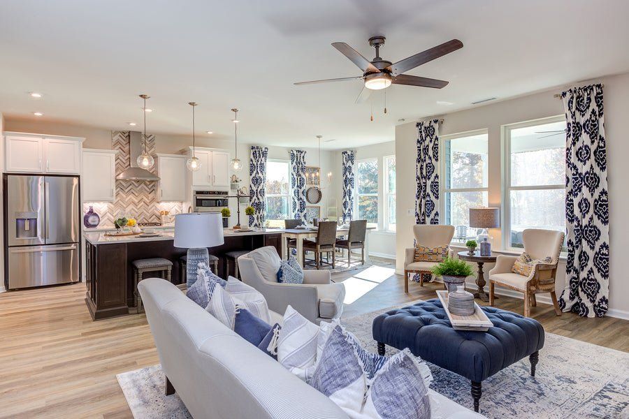 Representative furnished interior of a home built from the The Concerto by Chesapeake Homes in The Farm at Neill's Creek, Lillington (Image 37). Representative furnished interior of a home built from the The Concerto by Chesapeake Homes in The Farm at Neill's Creek, Lillington (Image 37).