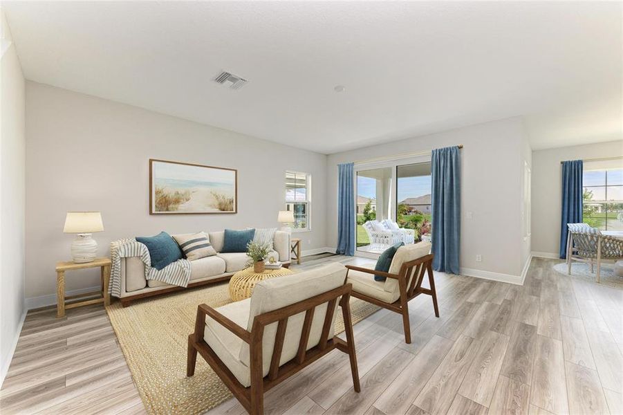Furnished interior view inside a new home in Mirada, San Antonio (Image 10).