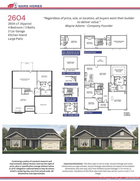 2D floor plan layout of this home in McNeely Farms, Mount Ulla, NC (Image 3).