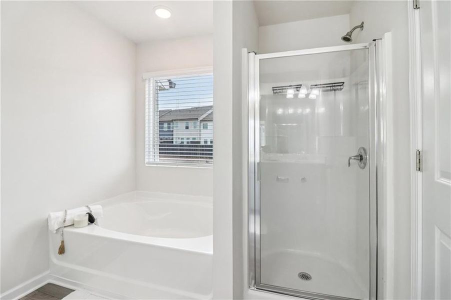 Furnished interior view inside a new home in Cambridge at Towne Center, Hoschton (Image 17).
