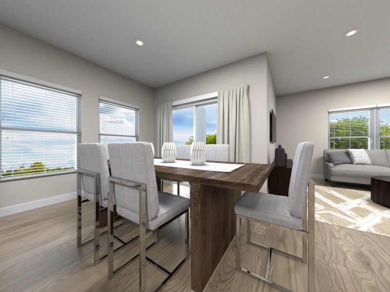 The dining area in the 1840 plan. The dining area in the 1840 plan.