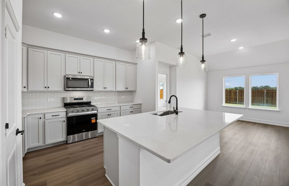 Furnished interior view inside a new home in Ribbonwood, Aubrey (Image 7).