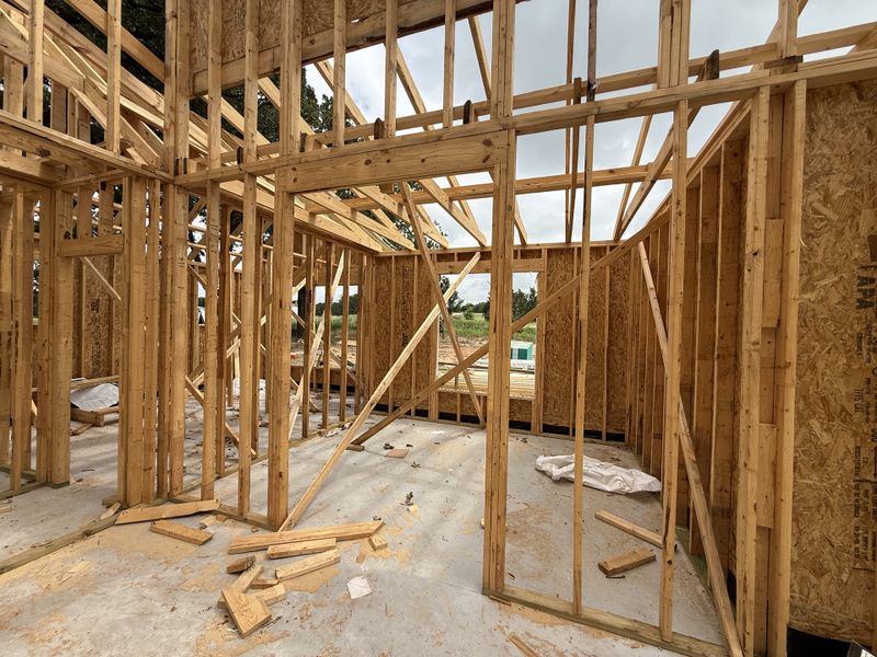 In-progress construction of a new home in Monarch Manor, Poolville, TX (Image 5).