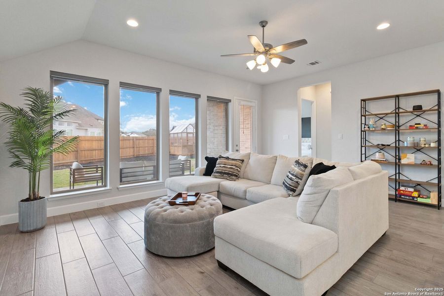 Furnished interior view inside a new home in Alsatian Oaks 50', Castroville (Image 15). Furnished interior view inside a new home in Alsatian Oaks 50', Castroville (Image 15).