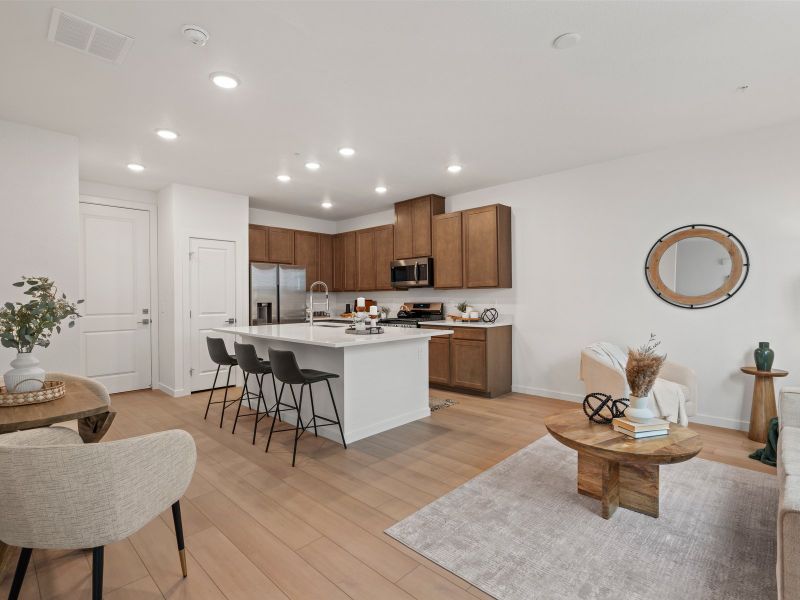 Representative furnished interior of a home built from the Sean by Lokal Homes in The Vistas at West Mesa, Colorado Springs (Image 4).