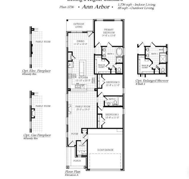 2D floor plan layout of this home in Bel Air Village, Sherman, TX (Image 5).