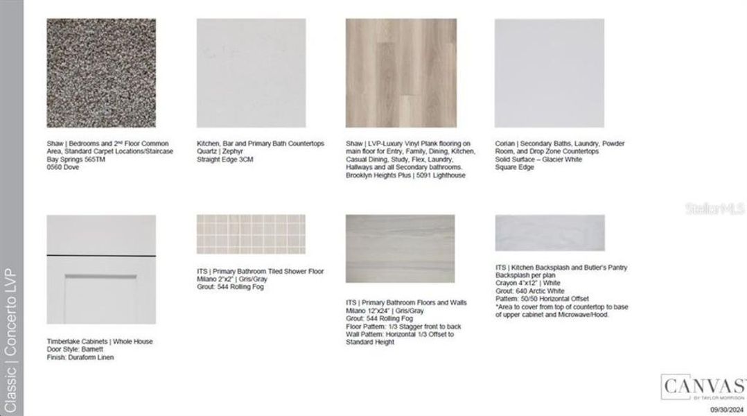 Sample of building materials used in homes in Center Lake Ranch Community Group Page, St. Cloud (Image 33).
