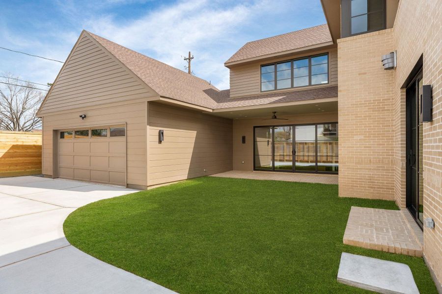 Exterior details and patio area of a home in , Houston (Image 15). Exterior details and patio area of a home in , Houston (Image 15).