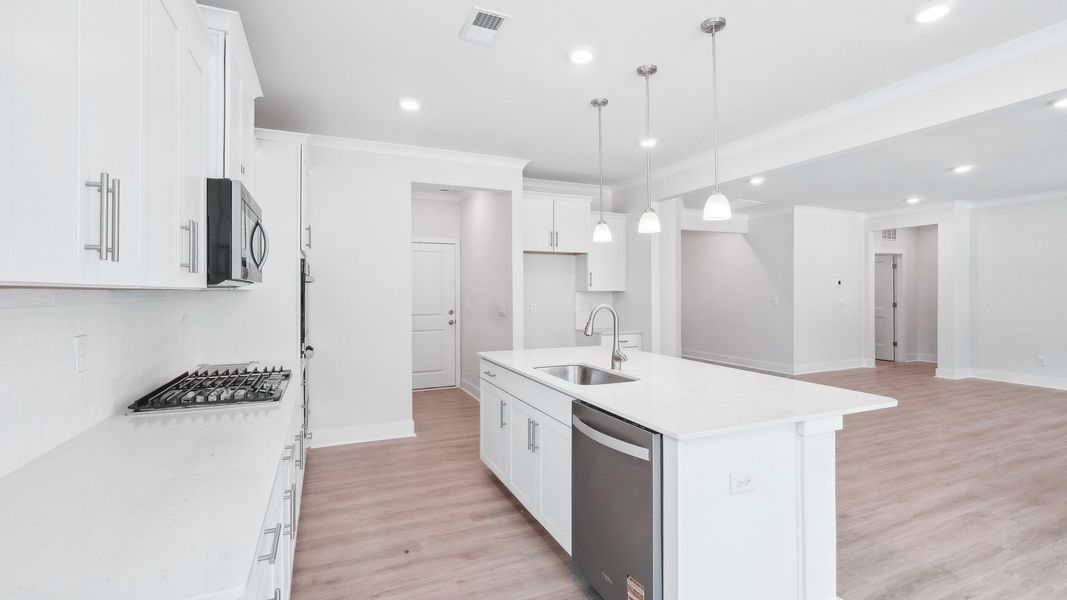 Representative furnished interior of a home built from the Hickory by D.R. Horton in Westport, York (Image 6).