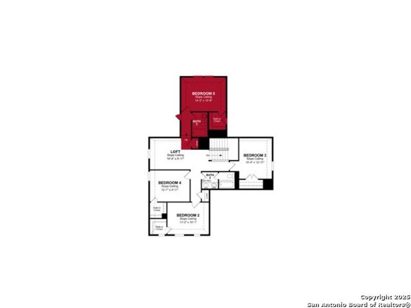 2D floor plan layout of this home in Comanche Ridge, San Antonio, TX (Image 3). 2D floor plan layout of this home in Comanche Ridge, San Antonio, TX (Image 3).