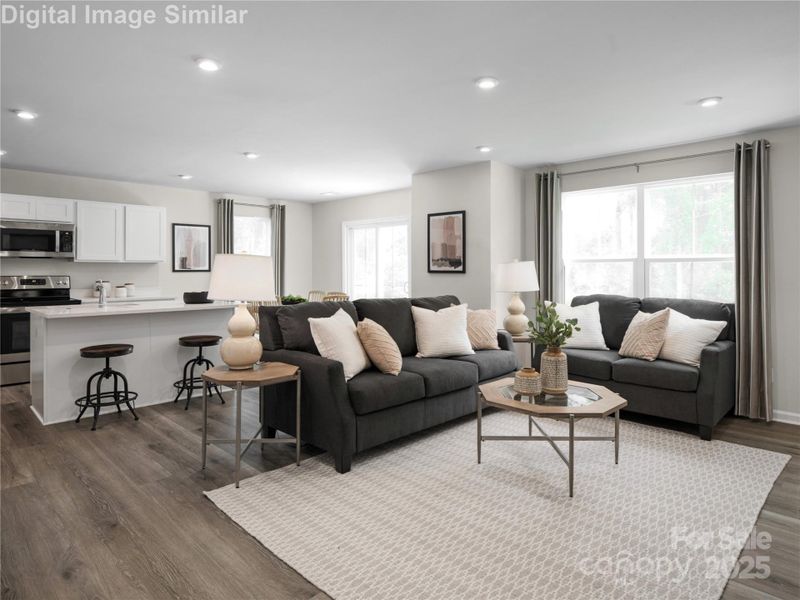 Furnished interior view inside a new home in , China Grove (Image 13).