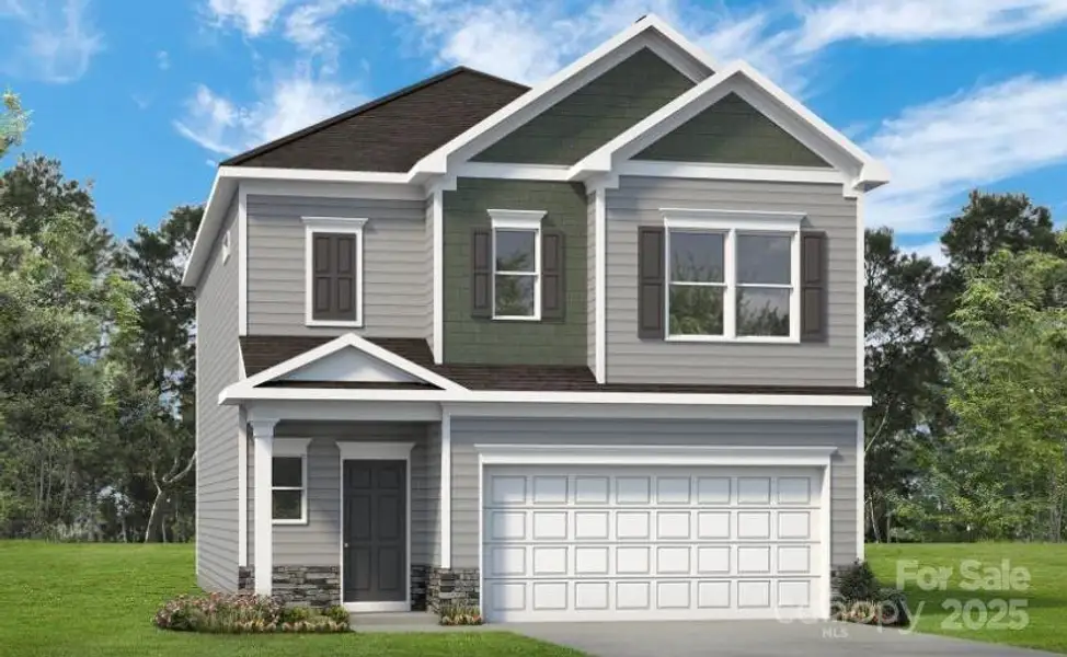 Front exterior of a new home in Country Club Village, Salisbury, NC, highlighting curb appeal (Image 1).