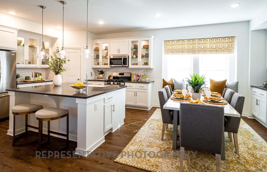 Furnished interior view inside a new home in Pomona, Manvel (Image 7). Furnished interior view inside a new home in Pomona, Manvel (Image 7).