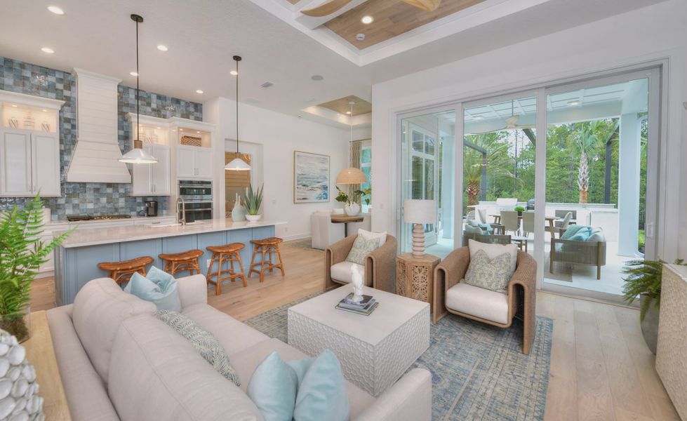 Furnished interior view inside a new home in Seabrook Village II, Ponte Vedra (Image 11). Furnished interior view inside a new home in Seabrook Village II, Ponte Vedra (Image 11).