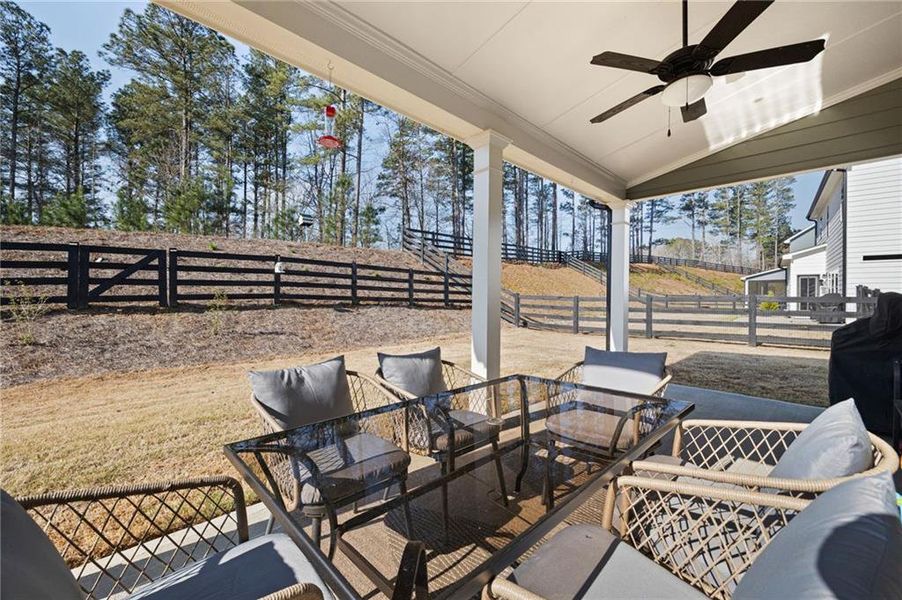 Exterior details and patio area of a home in NorthFarm at NatureWalk, Dallas (Image 3).