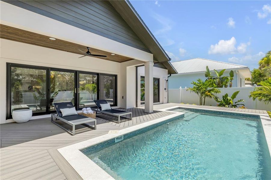 Exterior details and patio area of a home in , New Smyrna Beach (Image 45). Exterior details and patio area of a home in , New Smyrna Beach (Image 45).